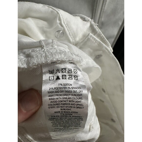 French Connection White Skinny Jeans Size 6 Mid Rise Pockets - Picture 6 of 6